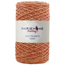 Mariehone Eco Makramee-Garn mit Lurex 2 mm - recycelt, 200 m, OEKO-TEX