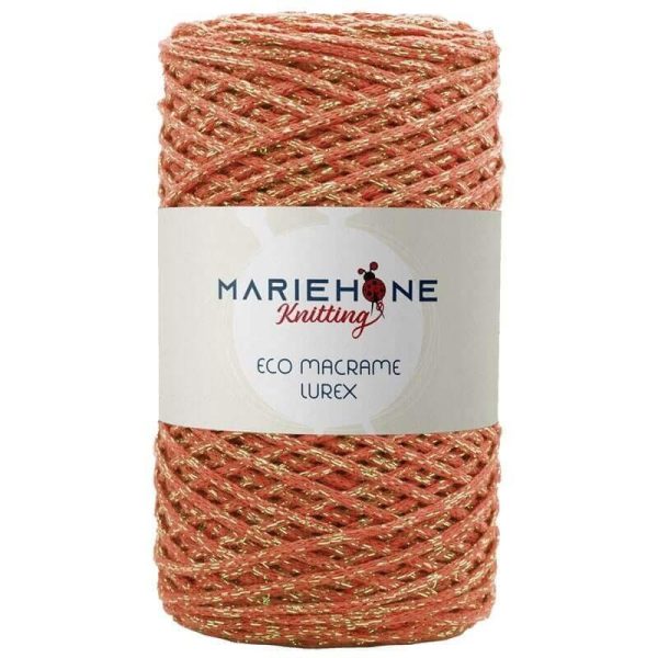 Mariehone Eco Makramee-Garn mit Lurex 2 mm - recycelt, 200 m, OEKO-TEX - Bild 1