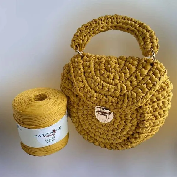 Mariehone recyceltes T-Shirt-Garn – 450 g/100 m Textilgarn zum Häkeln, Stricken – Ansicht 2