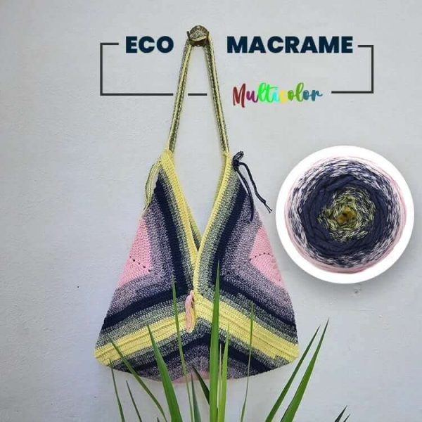 Mariehone Makramee-Garn Multicolor 2 mm, 250 g/200 m – recycelt, Oeko-Tex - Bild 5