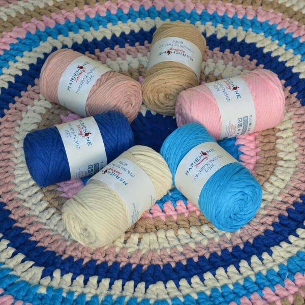 Mariehone Twisted Rope Makramee-Seil 4 mm, 75 m – OEKO-TEX, recycelt, 26 Farben - Bild 3