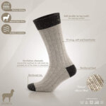 Aytuğ Thermo-Socken 2 er-Pack Alpakawolle – warm, atmungsaktiv, rutschfest - Bild 4