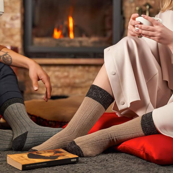 Aytuğ Thermo-Socken 2 er-Pack Alpakawolle – warm, atmungsaktiv, rutschfest - Bild 7