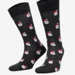 Aytuğ Weihnachtssocken Herren A-49008 Anthrazit 41-45 – dezentes Motiv, Baumwolle