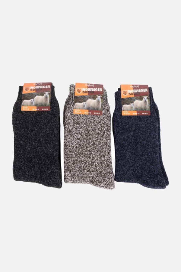 Aytuğ Herren Haussocken Norweger-Frottee 3 er-Pack – warm & atmungsaktiv Winter - Bild 4