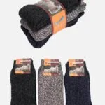 Aytuğ Herren Haussocken Norweger-Frottee 3 er-Pack – warm & atmungsaktiv Winter