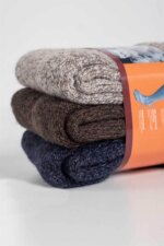 Aytuğ A-2038 Damen Winter-Haussocken 3 er-Pack – Norweger, Wolle, frotteeweich - Bild 2