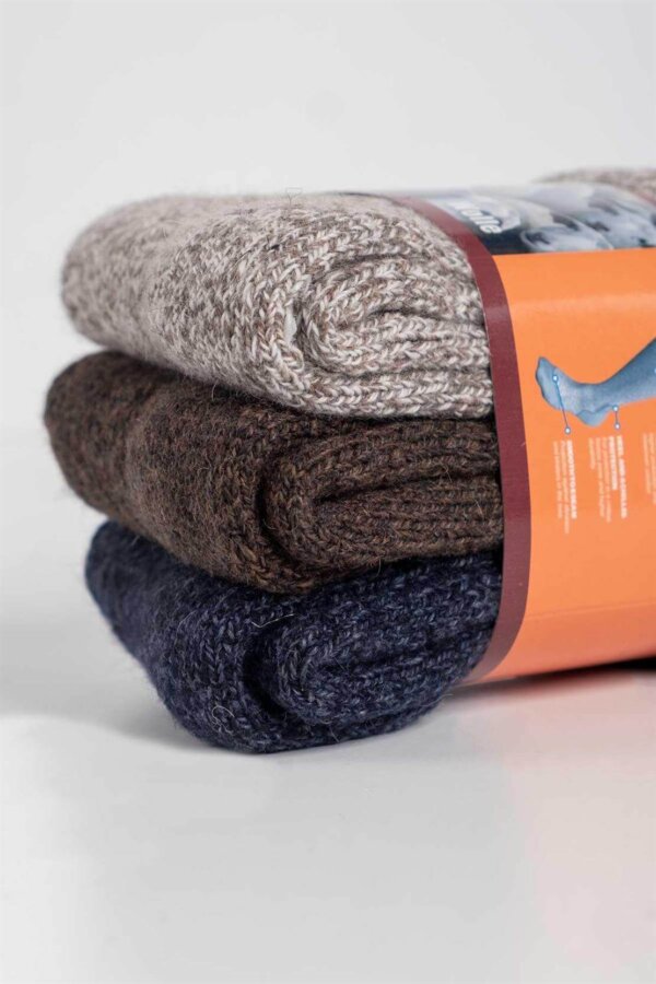 Aytuğ A-2038 Damen Winter-Haussocken 3 er-Pack – Norweger, Wolle, frotteeweich - Bild 2