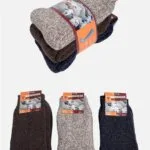 Aytuğ A-2038 Damen Winter-Haussocken 3 er-Pack – Norweger, Wolle, frotteeweich