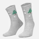 Aytuğ Weihnachtssocken Damen grau 36–40 – Baumwolle, Winter-Deal 9.9 CHF