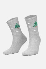 Aytuğ Damen Weihnachts-Einzelsocke grau 36–40, Baumwolle – Winter-Deal 9.9 CHF