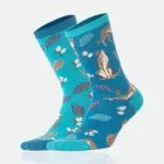 Aytuğ Unisex Baumwollsocken mit buntem Leopardenmuster - atmungsaktiv 35-46