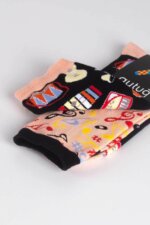 Aytuğ Unisex Baumwollsocken Musikmuster – atmungsaktiv, Gr. 35–46, Geschenkidee - Bild 3