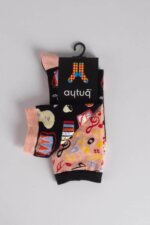 Aytuğ Unisex Baumwollsocken Musikmuster – atmungsaktiv, Gr. 35–46, Geschenkidee - Bild 2