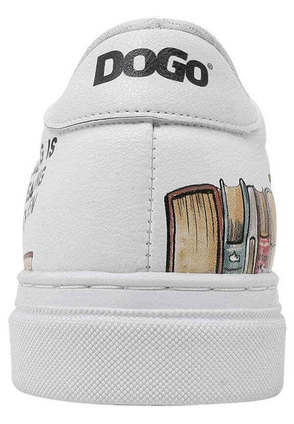 Dogo Unisex Kindersneaker vegan weiß mit Wise Owl-Print – rutschfest 28–35 - Bild 9