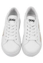 Dogo Unisex Kindersneaker vegan weiß mit Wise Owl-Print – rutschfest 28–35 - Bild 8