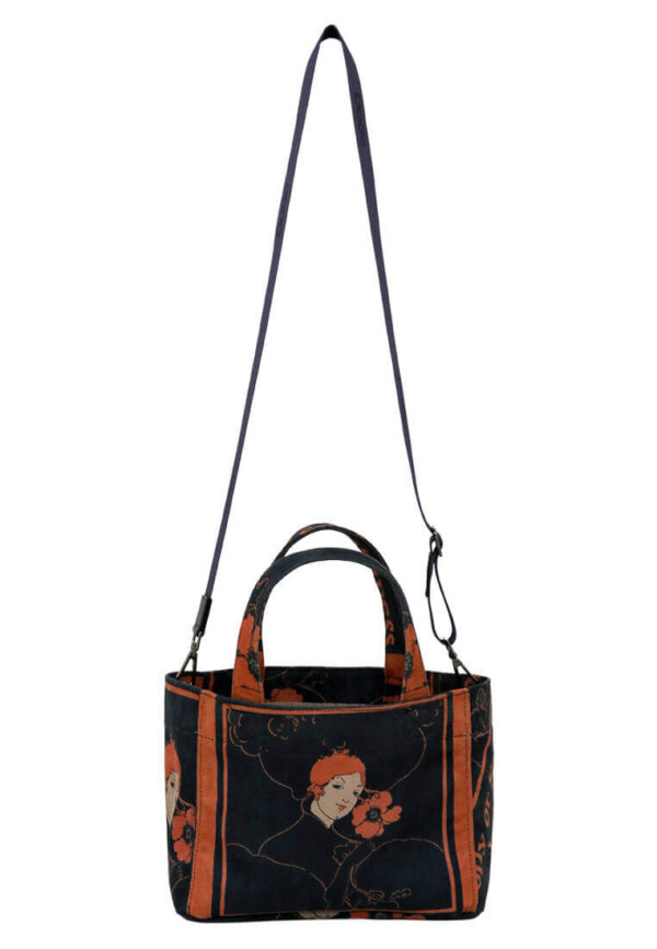 Dogo Vegane Tote Bag Schwarz Medium – Folly or Saintliness Damen Umhängetasche - Bild 4