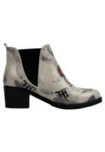 Dogo Damen Stiefeletten veganes Leder Beige – Chatting on a Branch, rutschfest - Bild 3