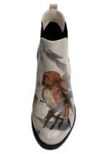 Dogo Damen Stiefeletten veganes Leder Beige – Chatting on a Branch, rutschfest - Bild 5