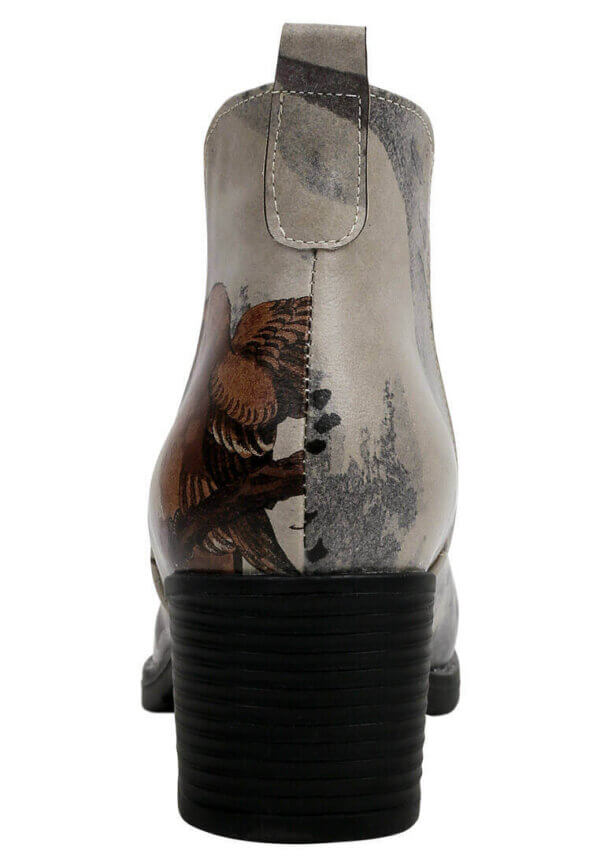 Dogo Damen Stiefeletten veganes Leder Beige – Chatting on a Branch, rutschfest - Bild 6