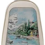 Dogo Tidy Bag Damenrucksack aus veganem Kunstleder, Creme, Lago-di-Como