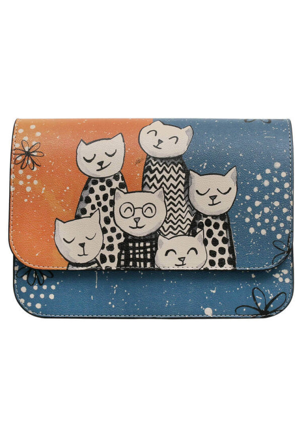 Dogo Y-Generation Damen-Handtasche aus veganem Leder, Multicolor Family Portrait - Bild 5