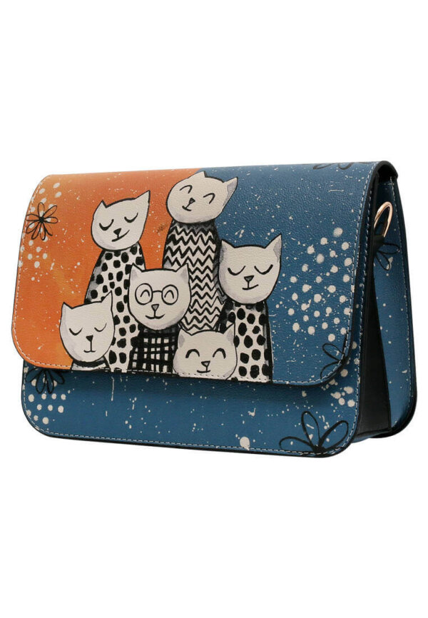 Dogo Y-Generation Damen-Handtasche aus veganem Leder, Multicolor Family Portrait - Bild 3