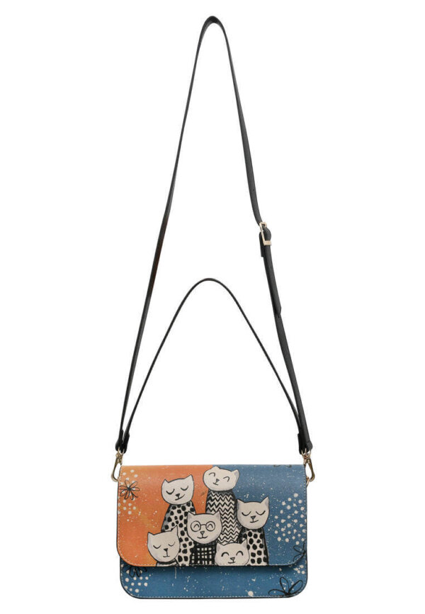 Dogo Y-Generation Damen-Handtasche aus veganem Leder, Multicolor Family Portrait - Bild 4