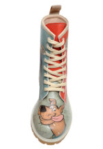 DOGO Damen-Langstiefel veganes Leder Rot – Scooby-Doo Hungry Doo Print, 36–41 - Bild 6