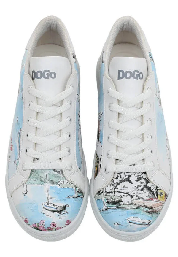 Dogo vegane Damen-Sneaker weiß – Lago di Como, atmungsaktiv & rutschfest – Ansicht 2
